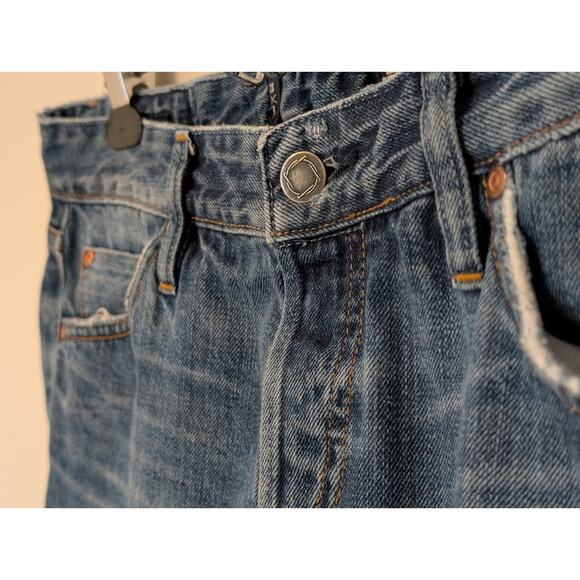 Bluer Denim Selvedge Jeans 28R | Made in USA Premium Low Rise Straight - Picture 4 of 12